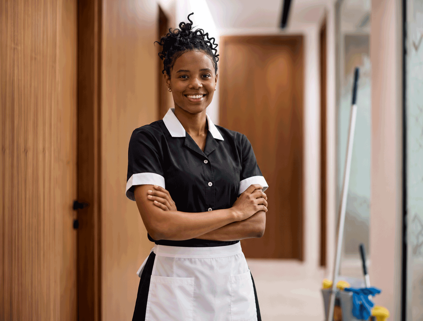 Commercial property housekeeping professional