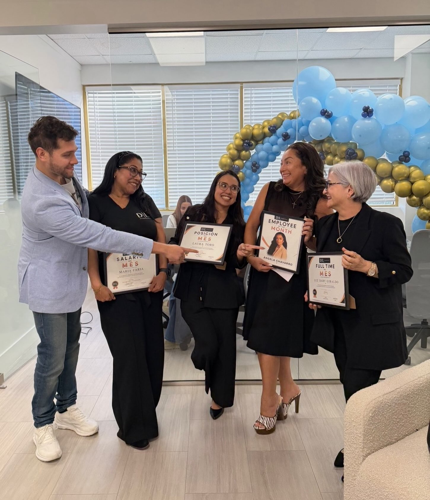DL team members recognized for growth — Instagram post
